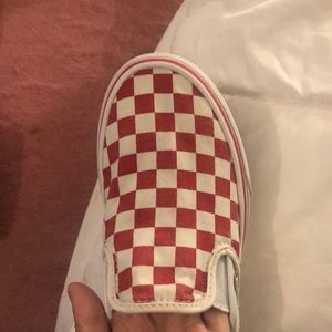 Red checkered vans